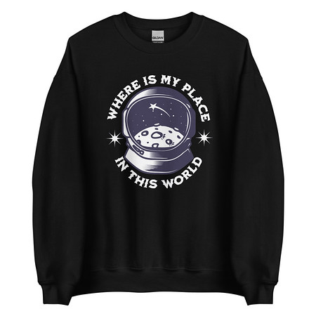 [ID: 145-G110] Astronaut Unisex Crew Neck Sweatshirt
