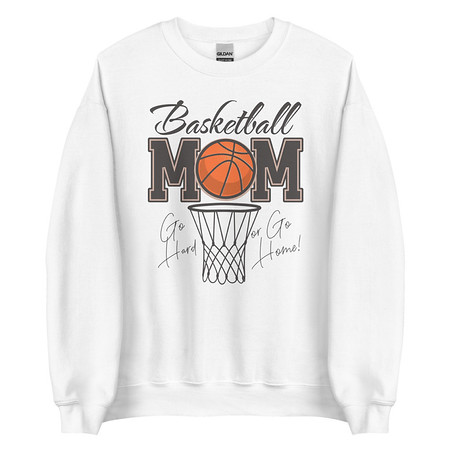 [ID: 145-G148] Basketball Mom - Mother's Day Unisex Crew Neck Sweatshirt