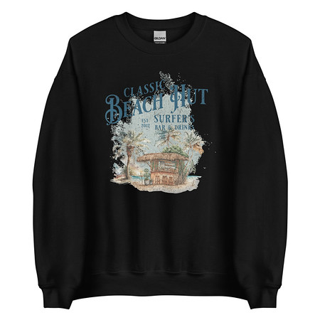 [ID: 145-G166] Beach Hut Unisex Crew Neck Sweatshirt