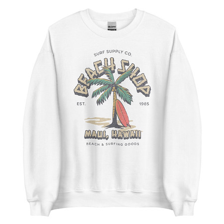 [ID: 145-G169] Beach Shop Unisex Crew Neck Sweatshirt