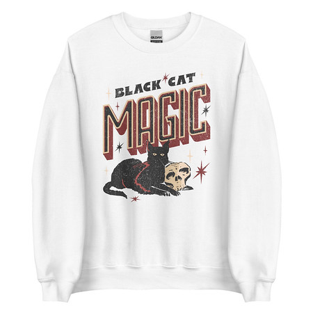 [ID: 145-G214] Black Cat Magic Unisex Crew Neck Sweatshirt