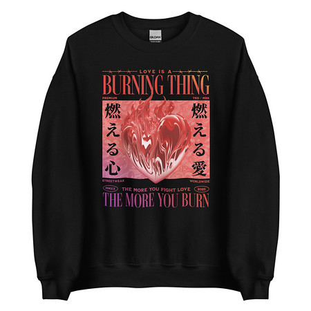 [ID: 145-G299] Burning Thing Unisex Crew Neck Sweatshirt