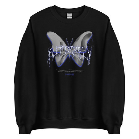 [ID: 145-G302] Butterfly Unisex Crew Neck Sweatshirt