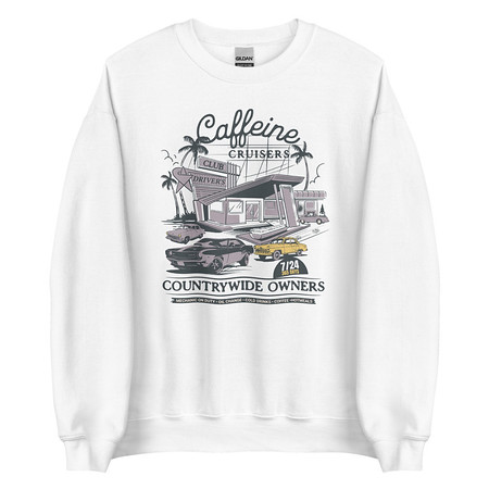 [ID: 145-G308] Caffeine Cruisers Unisex Crew Neck Sweatshirt