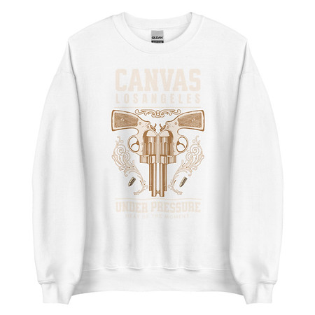 [ID: 145-G332] Canvas Los Angeles under pressure Unisex Crew Neck Sweatshirt