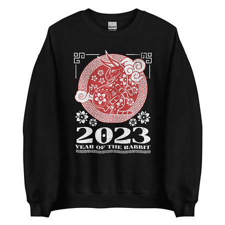 [ID: 145-G368] Chinese Lunar Year - Rabbit Unisex Crew Neck Sweatshirt