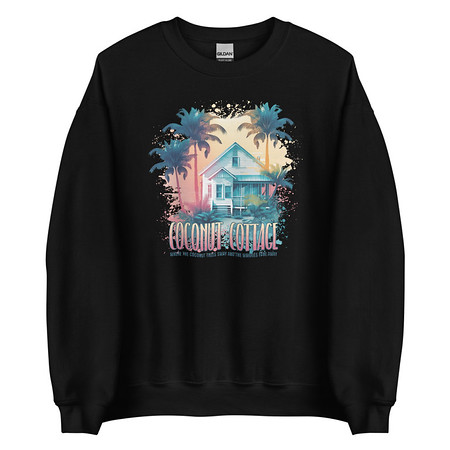 [ID: 145-G391] Coconut Cottage Unisex Crew Neck Sweatshirt