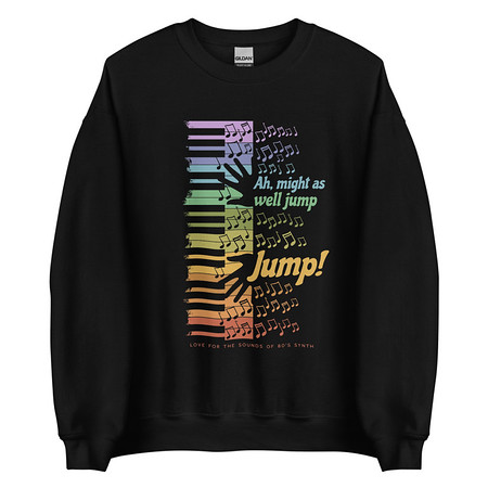 [ID: 145-G410] Colorful Retro Keyboard Unisex Crew Neck Sweatshirt