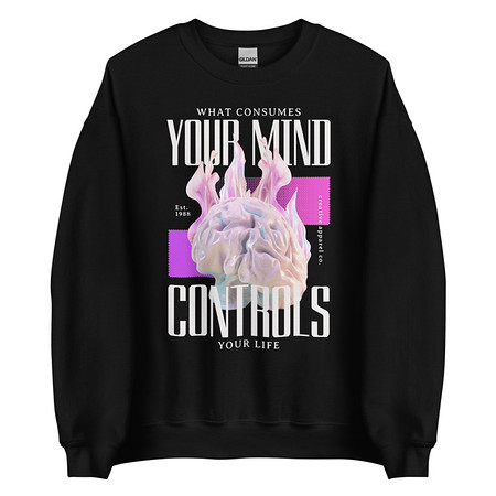 [ID: 145-G414] Control your Mind Unisex Crew Neck Sweatshirt
