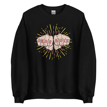 [ID: 145-G463] Dads Rule Unisex Crew Neck Sweatshirt