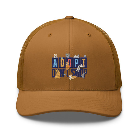 [ID: 252-G23] Adopt a Pet - Cute Animal Retro Trucker Hat