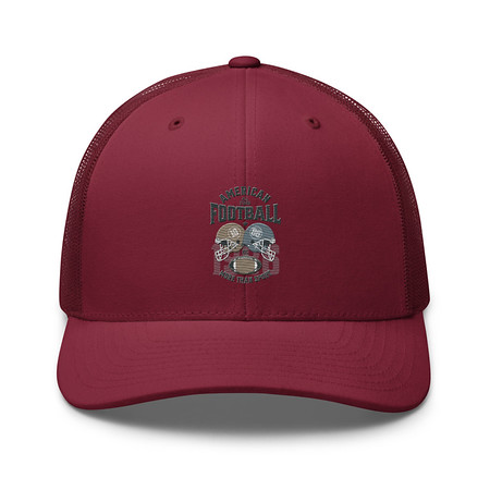 [ID: 252-G64] American All Star Football - Sports Helmet Retro Trucker Hat