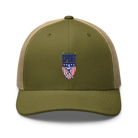 [ID: 252-G71] American Football Sport Retro Trucker Hat