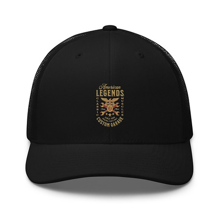 [ID: 252-G75] American Legends Garage - Eagle Retro Trucker Hat
