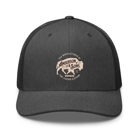 [ID: 252-G80] Anderson & Sons Leather Clothing - Buffalo Retro Trucker Hat