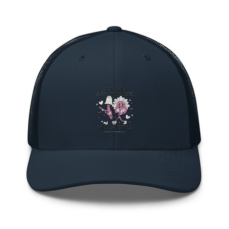 [ID: 252-G93] Anywhere With You - Typographic Cartoon Streetwear Retro Trucker Hat