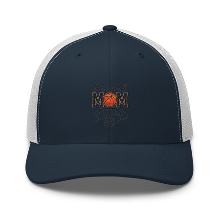 [ID: 252-G148] Basketball Mom - Mother's Day Retro Trucker Hat