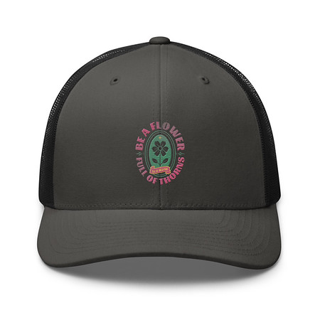 [ID: 252-G152] Be A Flower  Retro Trucker Hat