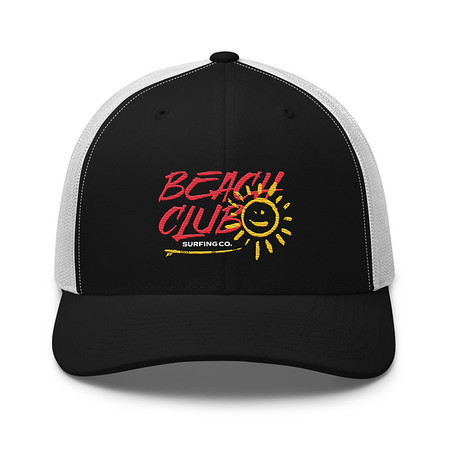 [ID: 252-G165] Beach Club Retro Trucker Hat