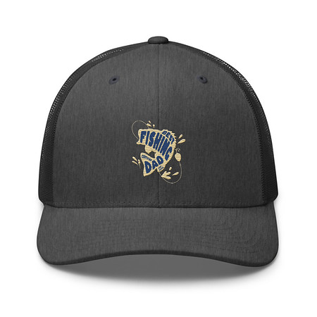 [ID: 252-G187] Best Fishing Dad - Typography Retro Trucker Hat