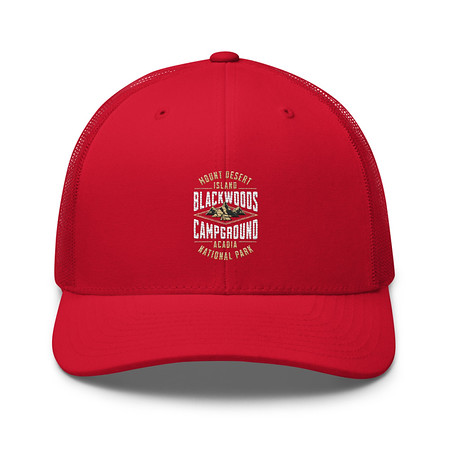 [ID: 252-G233] Blackwoods Campground - Mountain Adventure Retro Trucker Hat