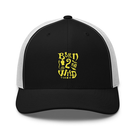 [ID: 252-G255] Born 2 Be Wild Retro Trucker Hat