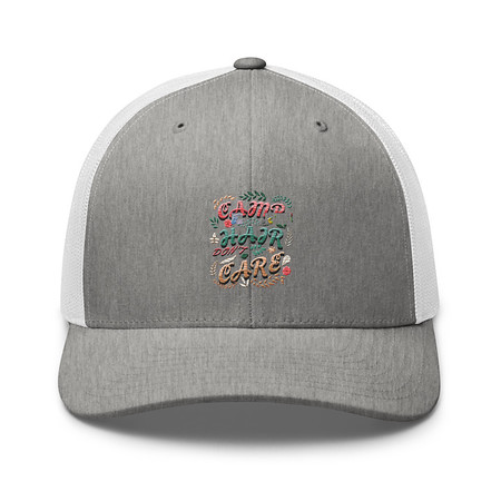 [ID: 252-G321] Camp Hair Don't Care Retro Trucker Hat