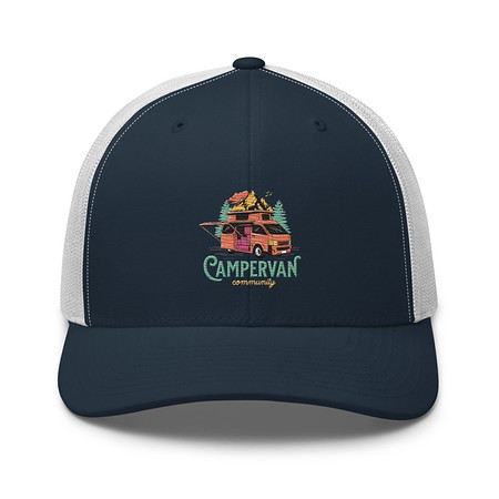 [ID: 252-G322] Campervan Community - Outdoor Adventure Retro Trucker Hat
