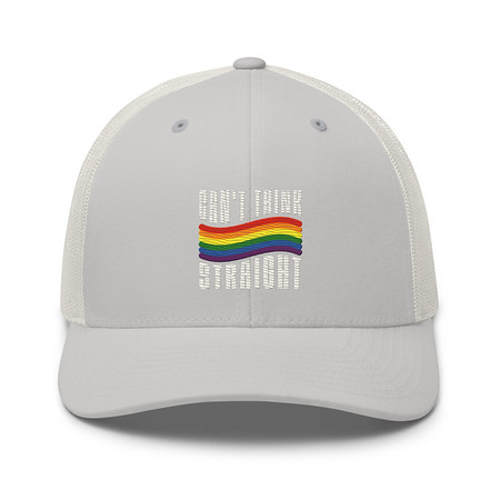 [ID: 252-G329] Can't Think Straight Retro Trucker Hat