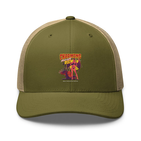 [ID: 252-G358] Charming Midnight Retro Trucker Hat