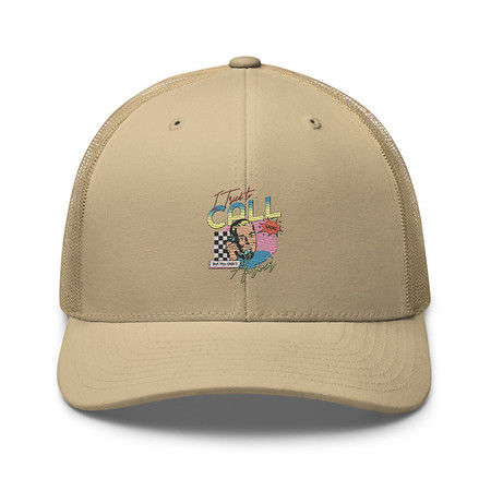 [ID: 252-G383] Classic Retro Illustrative Portrait Men Calling Retro Trucker Hat