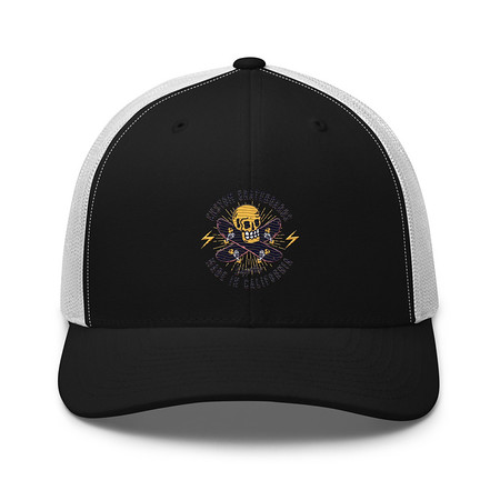 [ID: 252-G446] Custom Skateboards - Skull Retro Trucker Hat