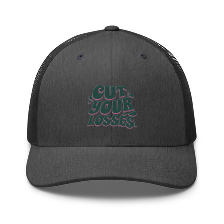 [ID: 252-G448] Cut your Losses Retro Trucker Hat