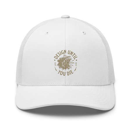 [ID: 252-G490] DESIGN UNTIL YOU DIE Retro Trucker Hat