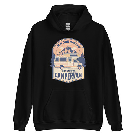 [ID: 146-G29] Adventure Campervan - Outdoor Unisex Heavy Blend Hoodie