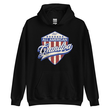 [ID: 146-G41] all american grandpa Unisex Heavy Blend Hoodie