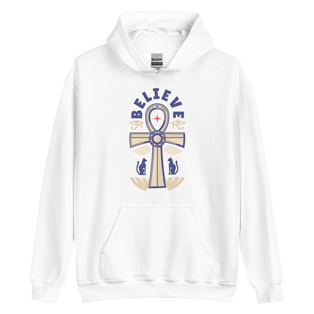 [ID: 146-G178] Believe  - Faith Symbol Unisex Heavy Blend Hoodie