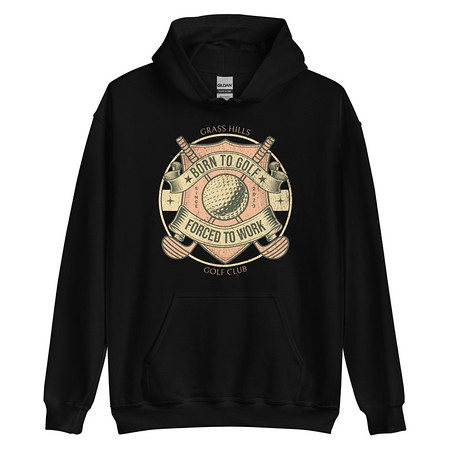 [ID: 146-G266] Born To Golf Unisex Heavy Blend Hoodie