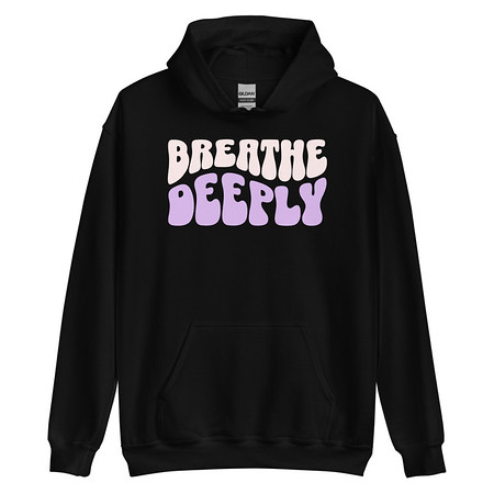 [ID: 146-G283] Breathe Deeply Unisex Heavy Blend Hoodie