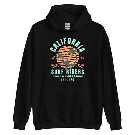 [ID: 146-G317] California Surf Riders - Beach Unisex Heavy Blend Hoodie