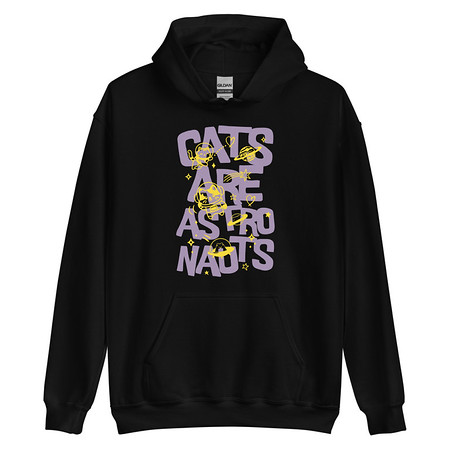 [ID: 146-G346] Cats are Astronauts Unisex Heavy Blend Hoodie