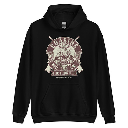 [ID: 146-G360] Chasing the Frontier Unisex Heavy Blend Hoodie