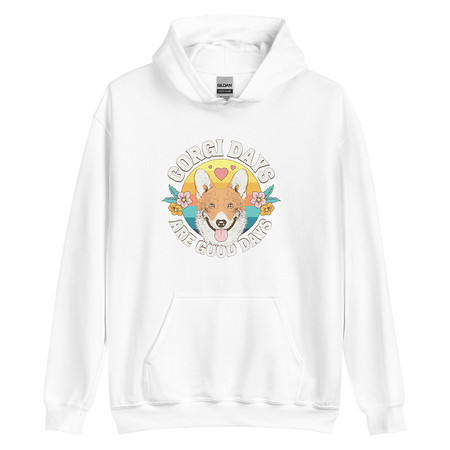 [ID: 146-G420] Corgi Days - Funny Animal Unisex Heavy Blend Hoodie