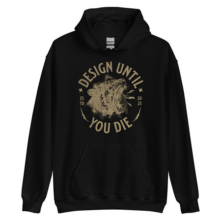 [ID: 146-G490] DESIGN UNTIL YOU DIE Unisex Heavy Blend Hoodie