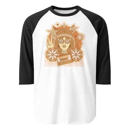 [ID: 233-G11] 60s tee design Unisex 3/4 Sleeve Raglan Shirt