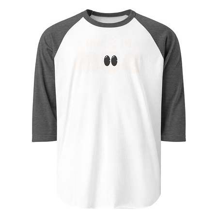 [ID: 233-G17] A Hug in a Mug - Funny Cartoon Unisex 3/4 Sleeve Raglan Shirt