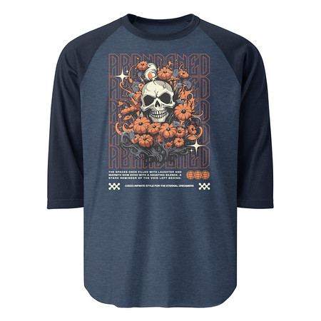 [ID: 233-G18] Abbandoned Unisex 3/4 Sleeve Raglan Shirt