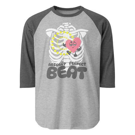 [ID: 233-G19] Absolut Perfect Beat Unisex 3/4 Sleeve Raglan Shirt
