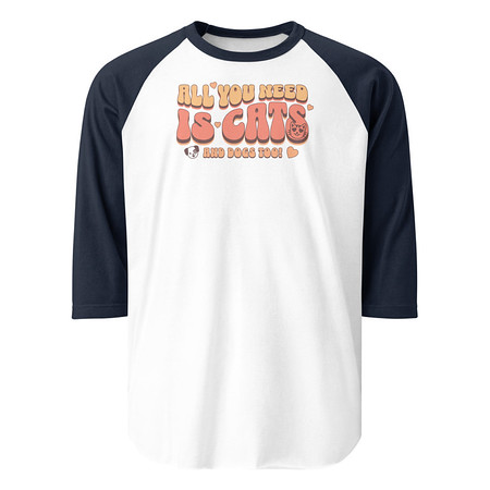 [ID: 233-G52] All You Need Unisex 3/4 Sleeve Raglan Shirt