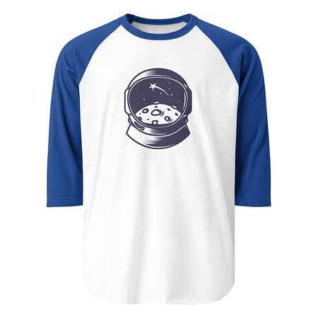 [ID: 233-G110] Astronaut Unisex 3/4 Sleeve Raglan Shirt